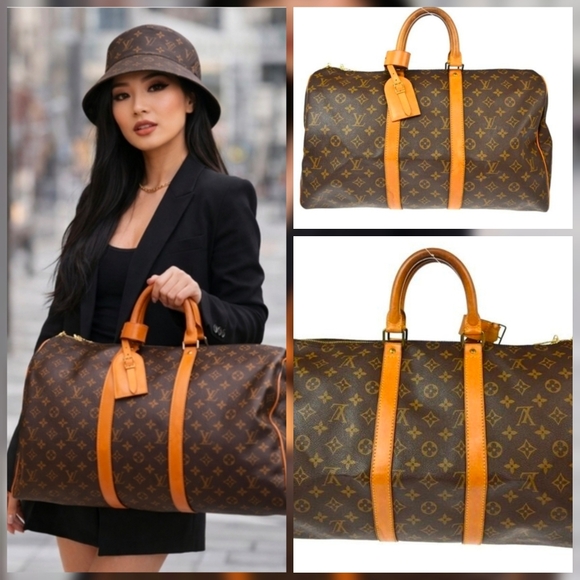 Louis Vuitton Handbags - AUTHENTIC LOUIS VUITTON KEEPALL 45 DUFFLE TRAVEL HANDBAG MONOGRAM SP0950